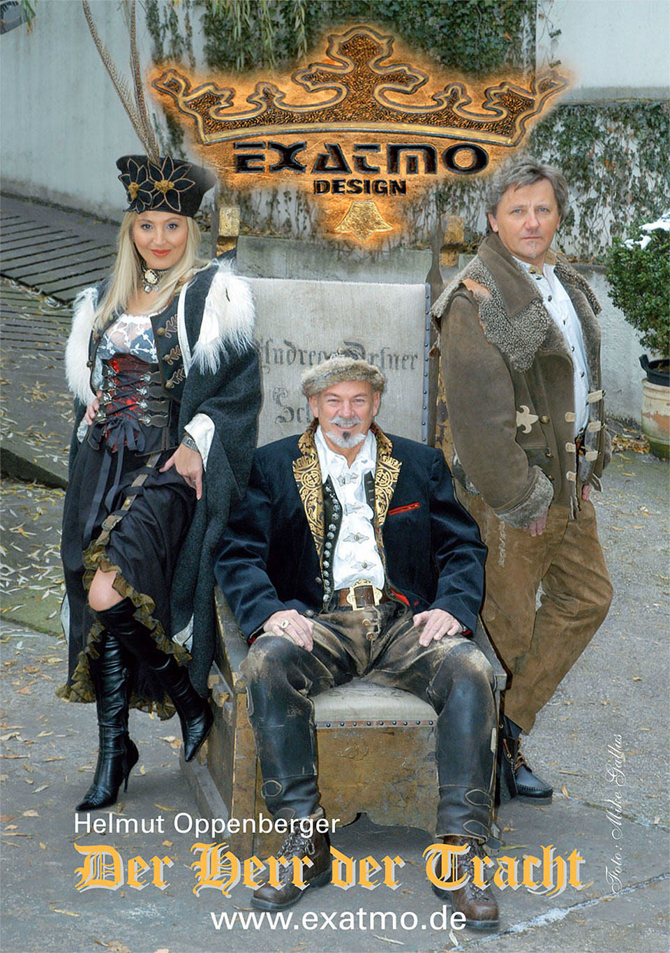 Werbefoto für die Umschlagsseite von "finest - Münchens Feine Adressen" für Exatmo Design München "Die Macht der Tracht" www.exatmo.de mit Firmen-Chef Helmut Oppenberger "Der Herr der Tracht"