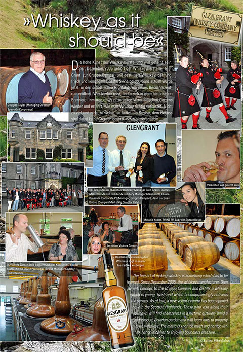 Vorschaubild der Feinen Adressen München / Bayern (Munich Finest) Ausgabe zur Tour zum Besucherzentrum von Glen Grant Whiskey Distillery in den schottischen Highlands